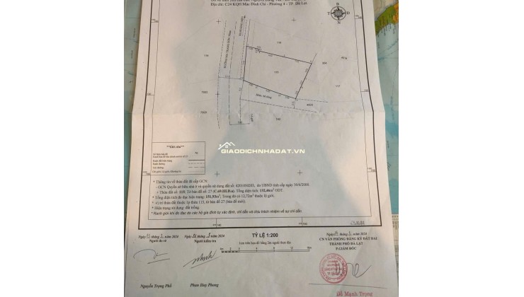 Bán đất trung tâm Đà Lạt, đường Ma Trang Sơn, P.5, lô góc 2 mặt tiền