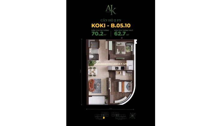 A&K TOWER – CĂN HỘ AN PHÚ ĐÁNG CÂN NHẮC CHO NHU CẦU Ở THỰC: 1 tỷ 690/ căn