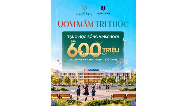 Đức Hòa ơi. Sở hữu nhà xây sẵn 4 tầng Vinhomes Green City nhiều ưu đãi  chỉ từ 2,99 ty