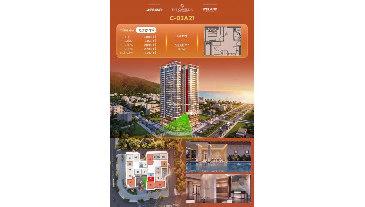 Nhanh tay sở hữu: CĂN HỘ THE CAMELLIA ĐÀ NẴNG - BÁN ĐẢO SƠN TRÀ CHỈ TỪ 1.9TỈ/CĂN LH:0775671352