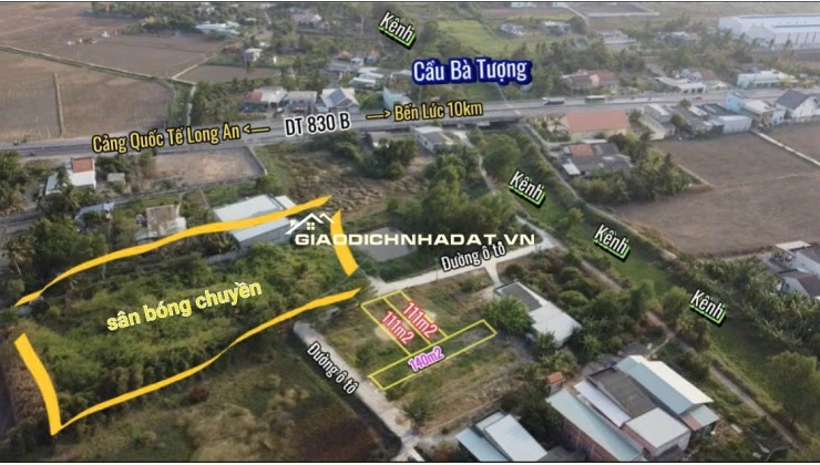 BÁN LÔ ĐẤT THỔ CƯ VỊ TRÍ ĐẸP TẠI ẤP 6 XÃ TÂN TRẠCH, CẦN ĐƯỚC, LONG AN. LH:0903187068.